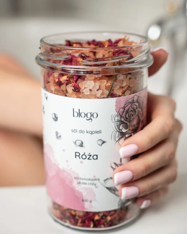 Sól do kąpieli Róża otwarty słoik