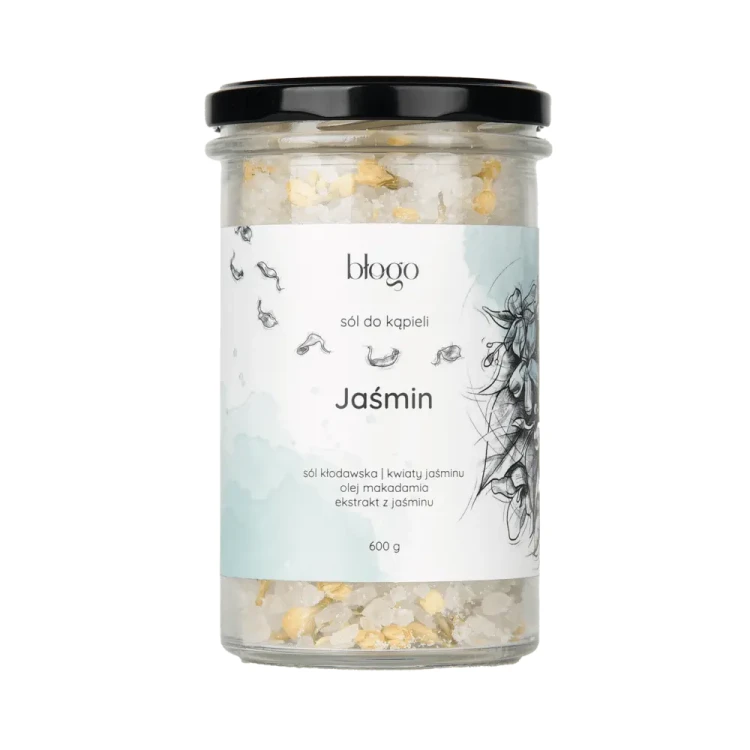 sól do kąpieli Jaśmin - szklany słoik
