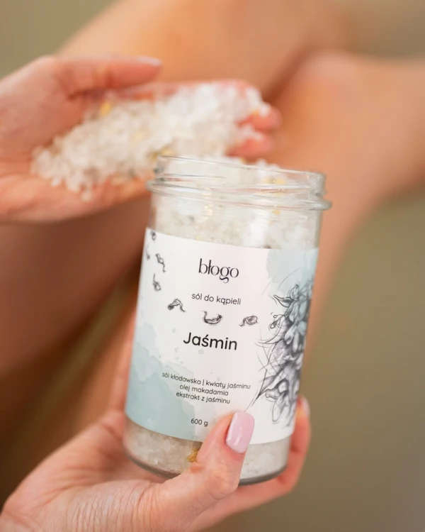 sól do kąpieli Jaśmin - szklany słoik