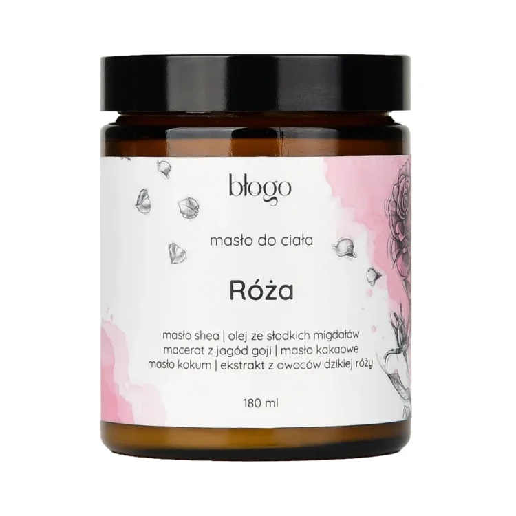 masło do ciała Róża - szklany słoik