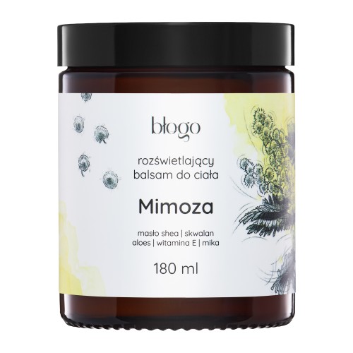 rozświetlający balsam do ciała Mimoza 180 ml