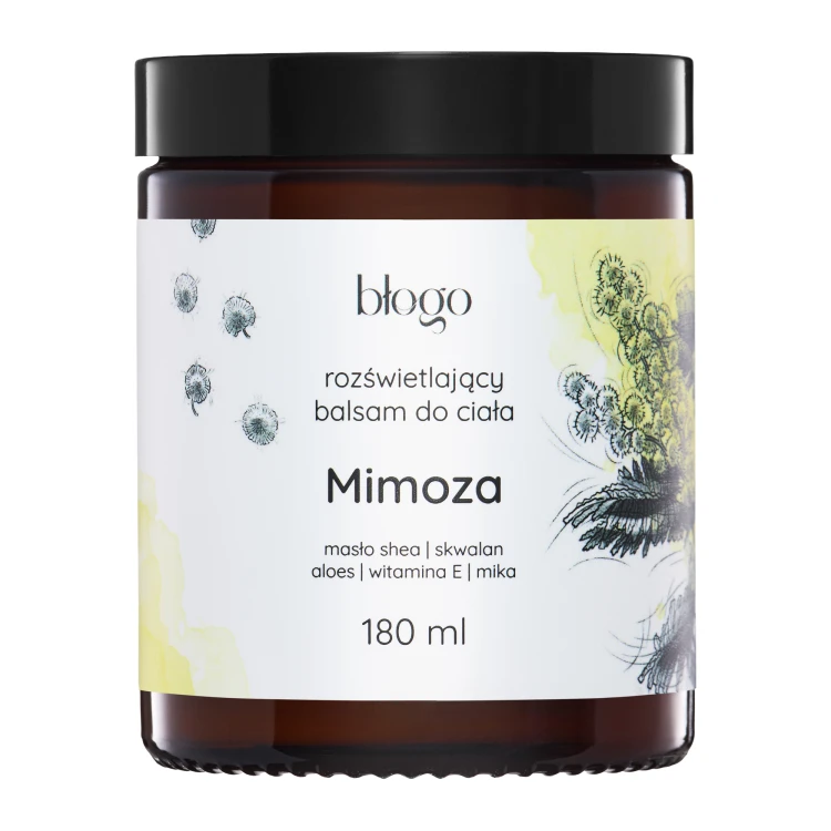 rozświetlający balsam do ciała Mimoza 180 ml