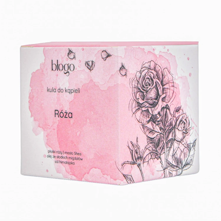 Kula do kąpieli Róża - kartonik | Błogo