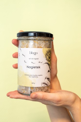 Sól do kąpieli Nagietek na żółtym tle | Błogo